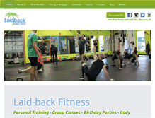 Tablet Screenshot of laidbackfitness.com